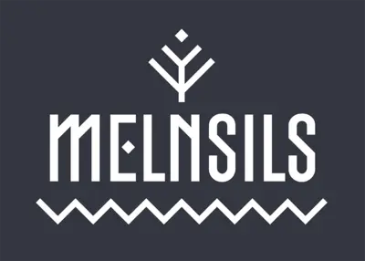 melnsils logo ar fonu