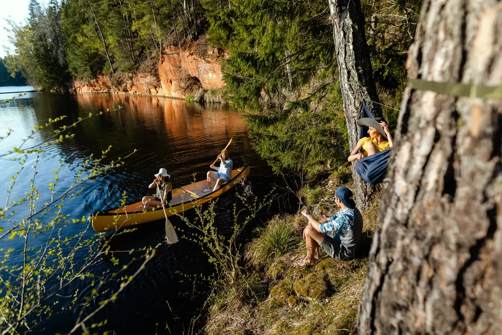 Sigulda adventures Boating on the Gauja River nature
