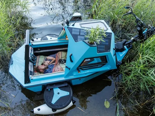 BeTriton Amphibious Camper Trike sleep