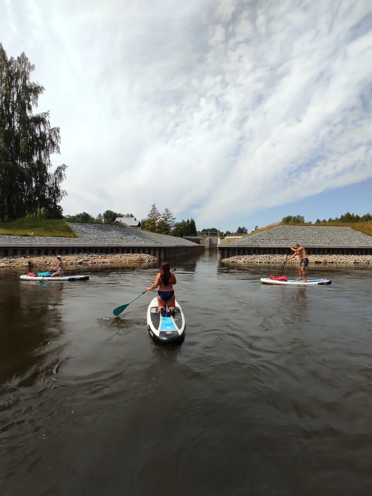 Boards you SUP and Kayak adventure from Adazi to Riga Trade Port