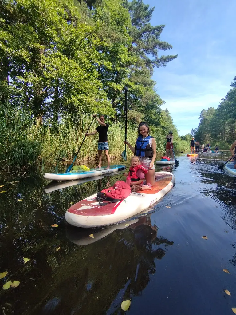 Boards you SUP and kayak adventure in lake Engure summer