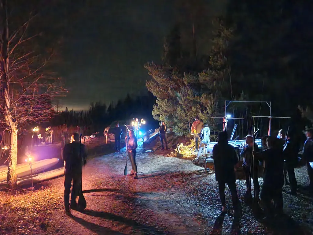 Boards you SUP and Kayak night ride in the swamp night