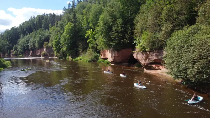 Boards you SUP or kayak rent for a 1 7 day trip along the Gauja R