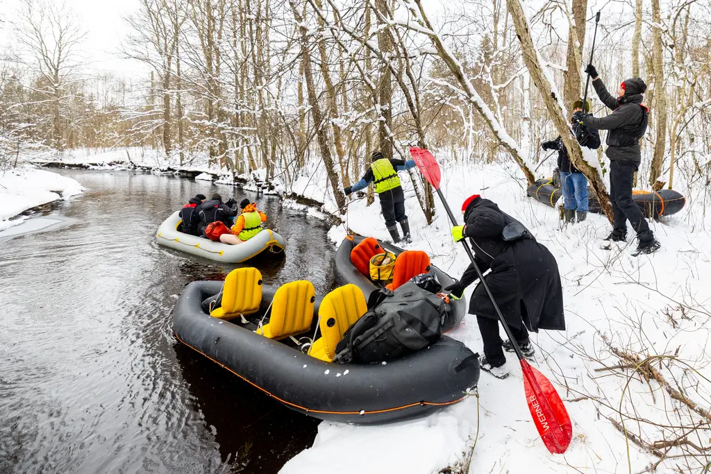 movement spontaneous winter packrafting latvia people group