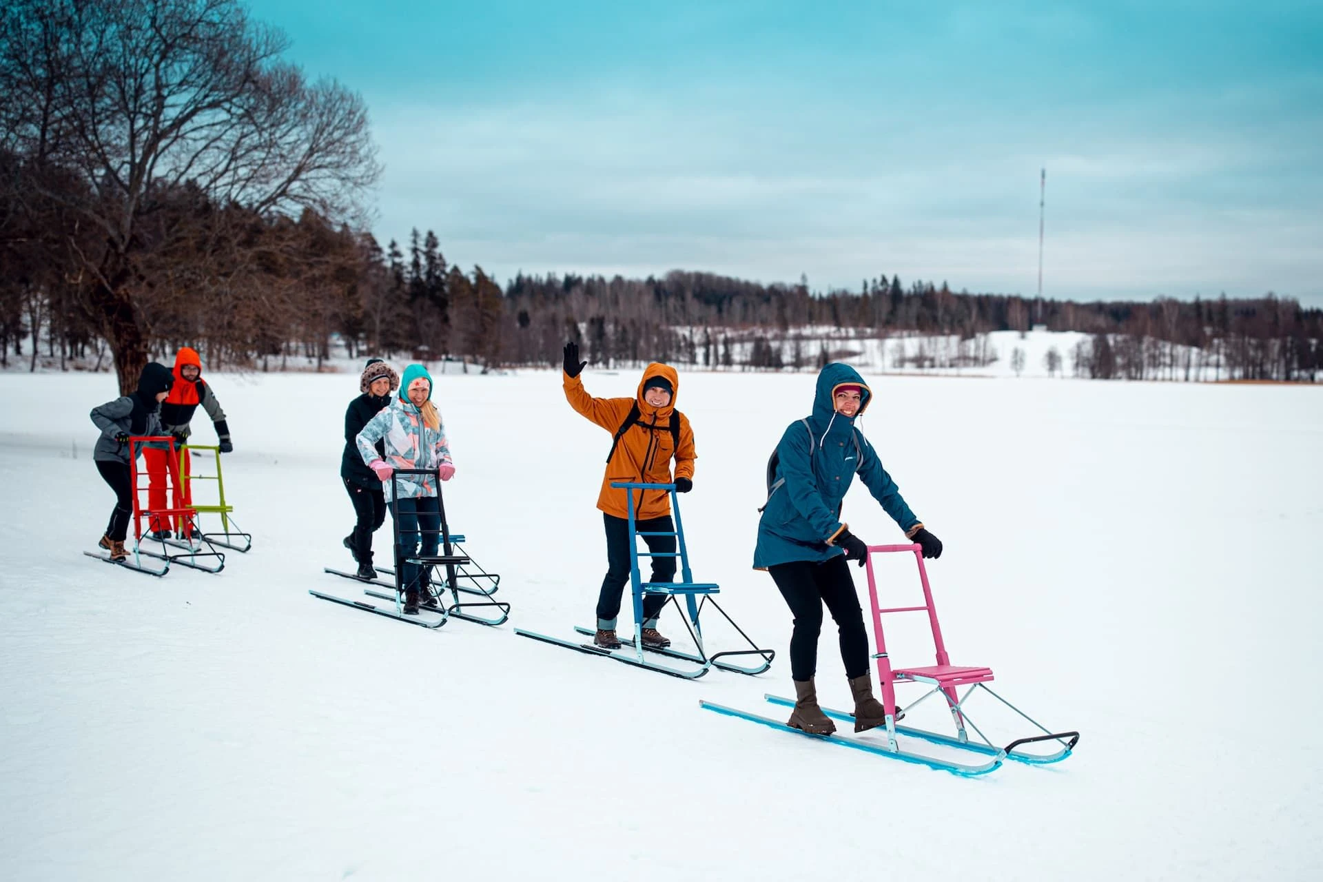 kicksledge snow outdoor active loodusturism ee estonia aldis too