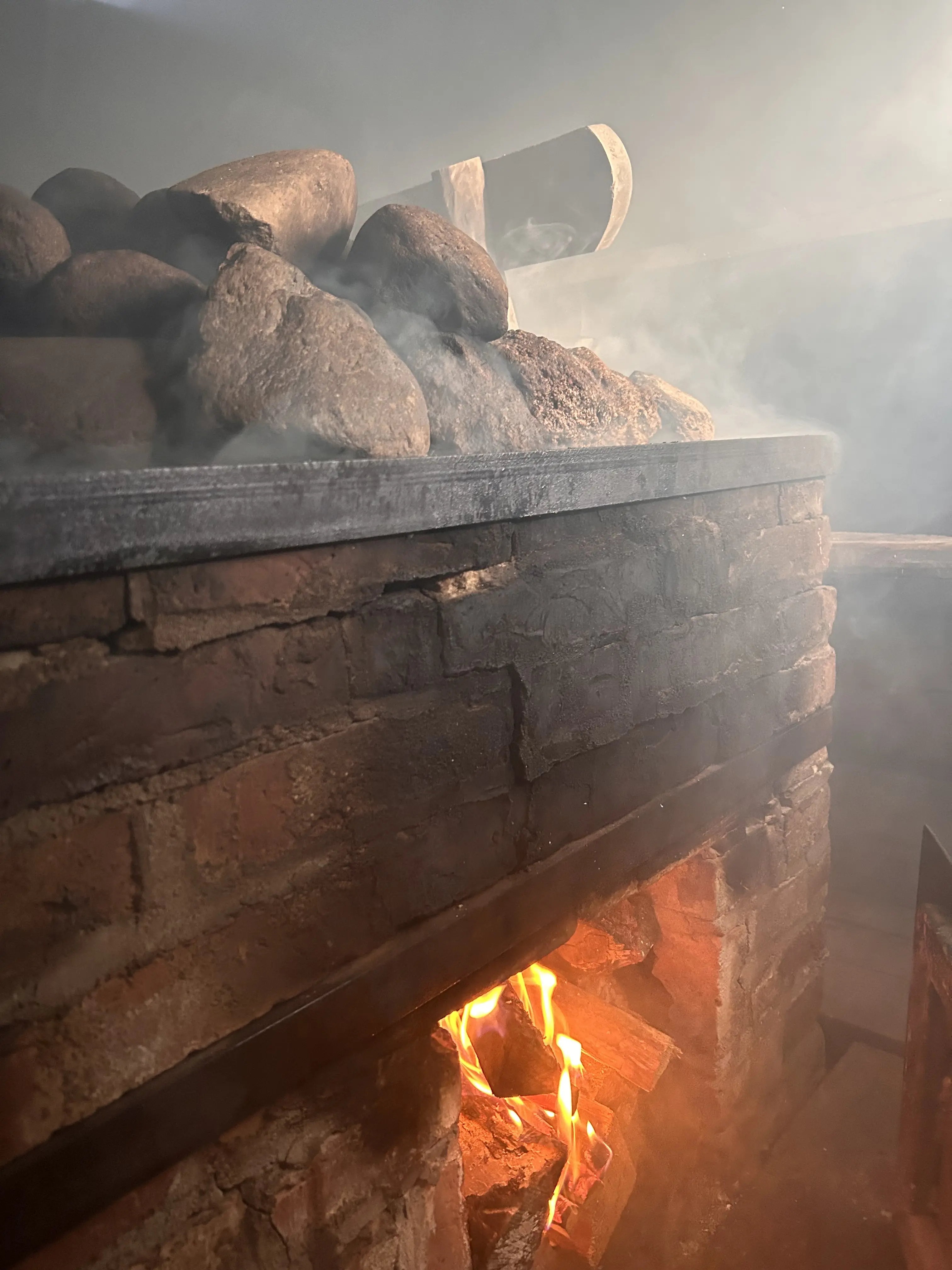 Estonia smoke sauna Jantsu heating