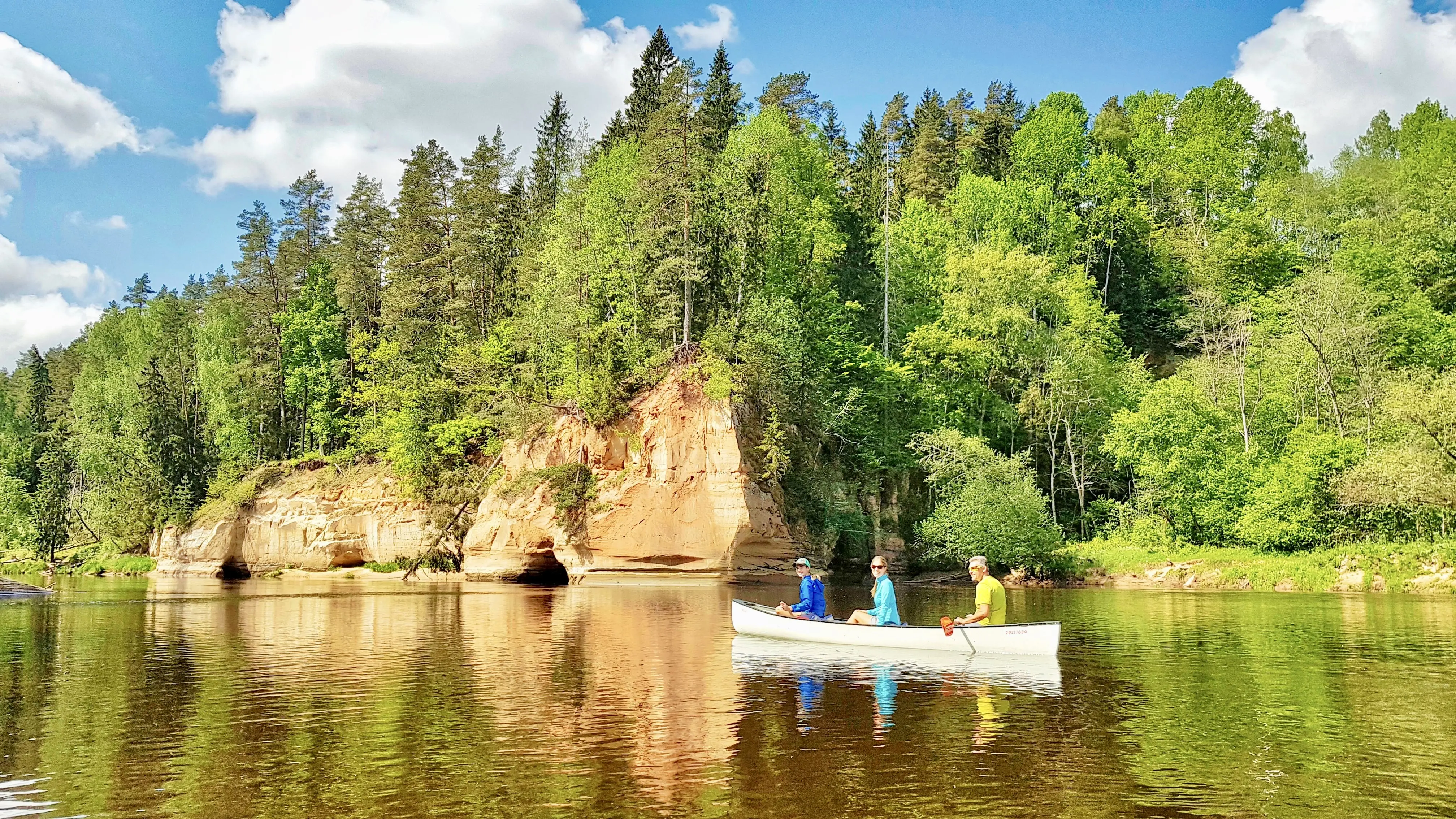 Kayaking in Gauja River   photo by Rolands Ratfelders