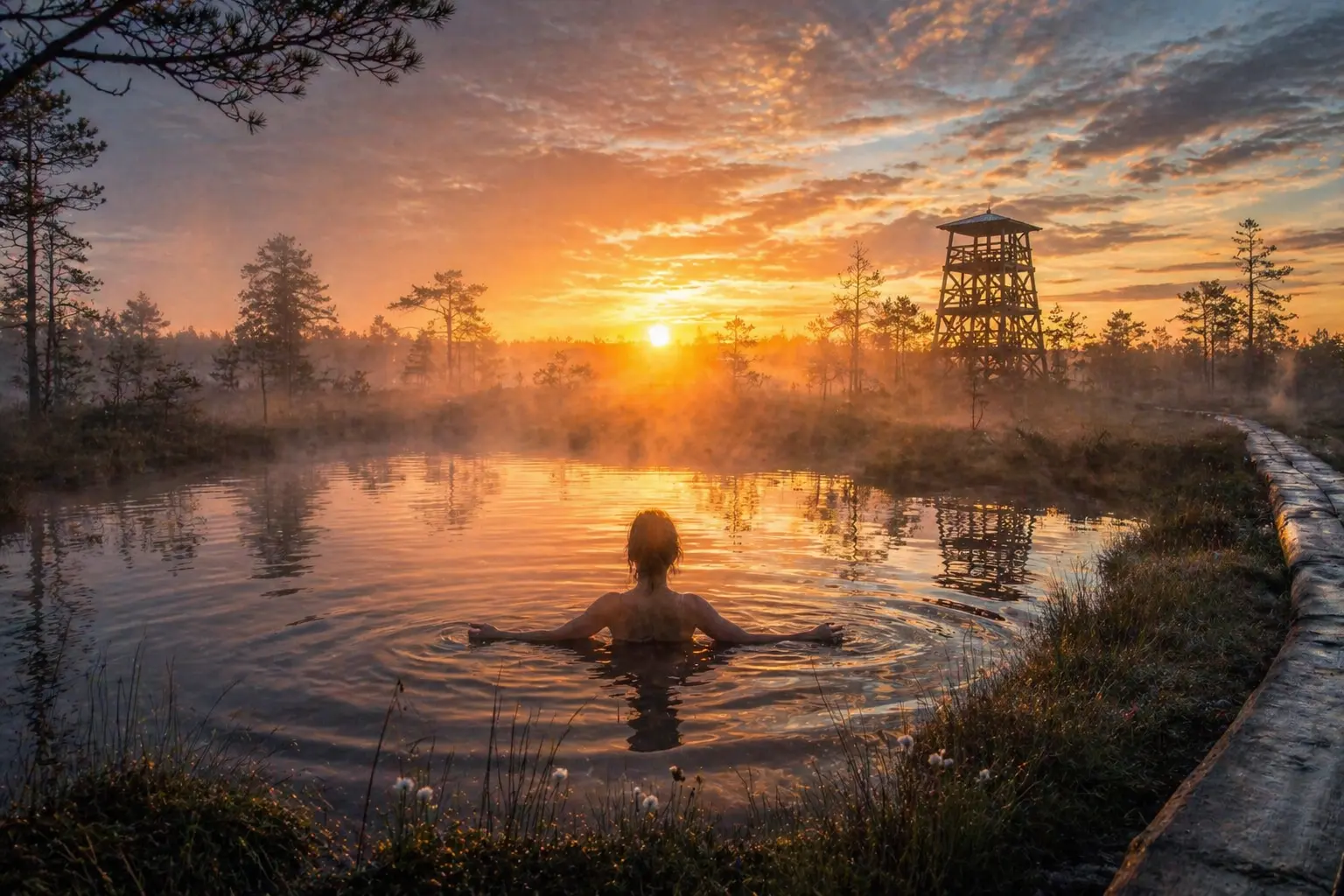sunrise bog walk